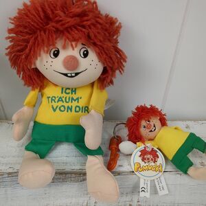 Vintage Pumuckl 1987 German Doll Ellis Kaut Ich Traum Von Dir & 1992 Keychain